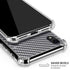 Silver Carbon Fiber Specialty Texture Material iPhone XR Clear Case