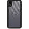 Silver Carbon Fiber Specialty Texture Material iPhone XR Waterproof Case
