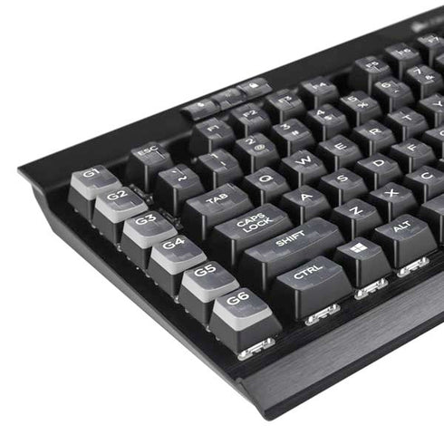 Silver Carbon Fiber Specialty Texture Material K95 RGB PLATINUM Mechanical Gaming Keyboard Skin