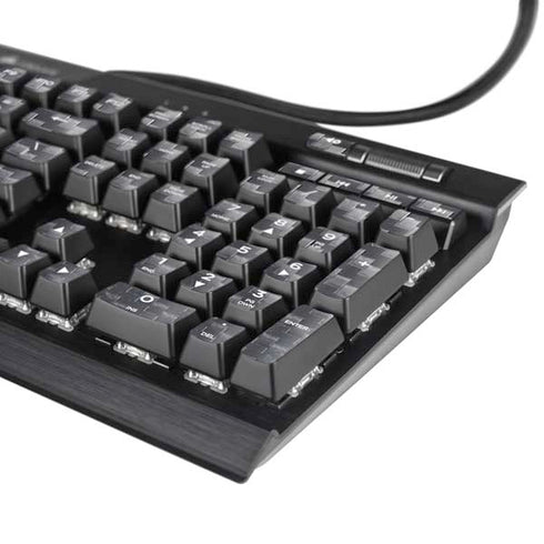 Silver Carbon Fiber Specialty Texture Material K95 RGB PLATINUM Mechanical Gaming Keyboard Skin