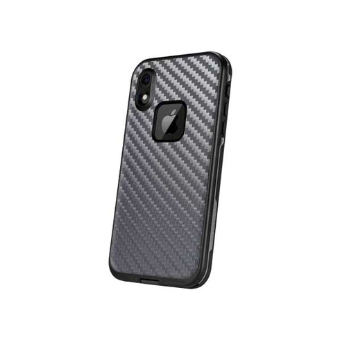 Silver Carbon Fiber Specialty Texture Material LifeProof Fre iPhone Skin