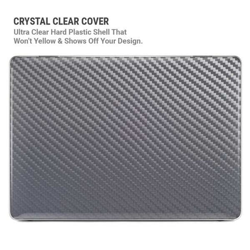 Silver Carbon Fiber Specialty Texture Material MacBook Air 13in (2020) Case plus Skin