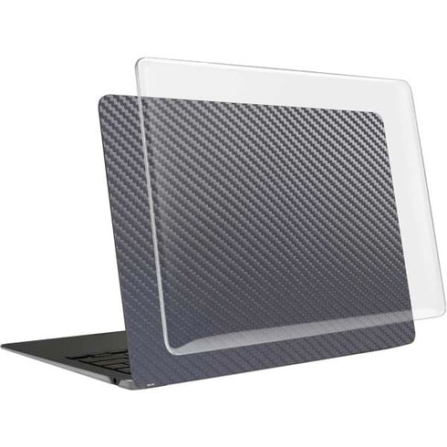 Silver Carbon Fiber Specialty Texture Material MacBook Air 15in (2023-2025) Case plus Skin