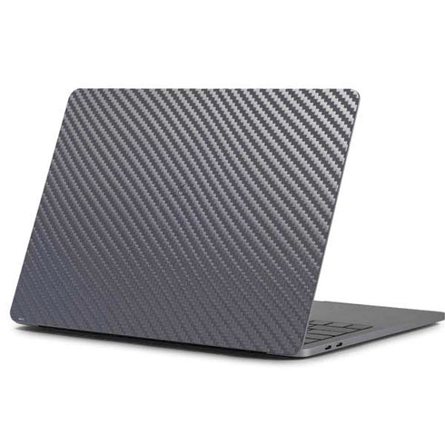 Silver Carbon Fiber Specialty Texture Material Apple MacBook Pro 13-inch Skin