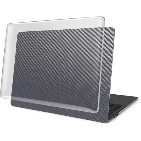 Silver Carbon Fiber Specialty Texture Material MacBook Pro 15in (2016-19) Case plus Skin