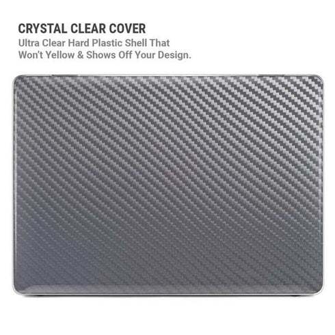 Silver Carbon Fiber Specialty Texture Material MacBook Pro 16in (2019-20) Case plus Skin