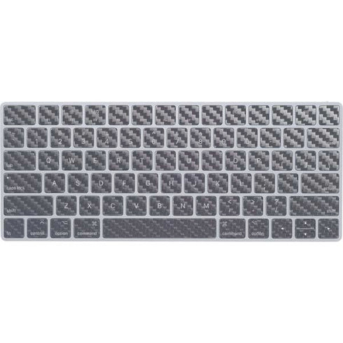 Silver Carbon Fiber Specialty Texture Material Magic Keyboard Skin