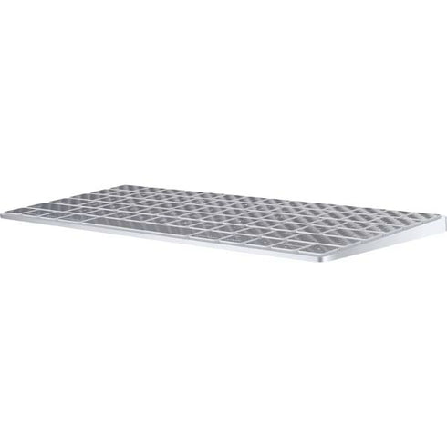 Silver Carbon Fiber Specialty Texture Material Magic Keyboard Skin
