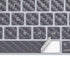 Silver Carbon Fiber Specialty Texture Material Magic Keyboard Skin