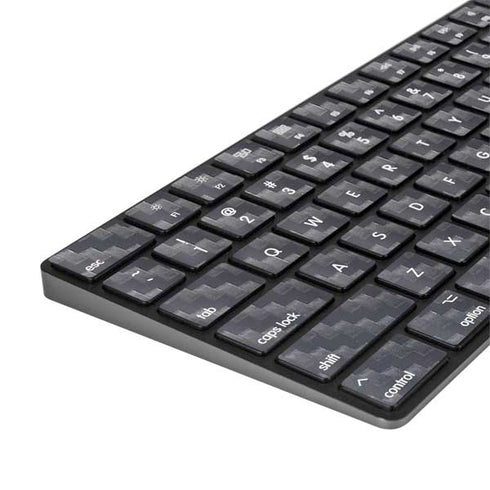 Silver Carbon Fiber Specialty Texture Material Magic Keyboard with Numeric Keypad Skin
