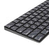 Silver Carbon Fiber Specialty Texture Material Magic Keyboard with Numeric Keypad Skin