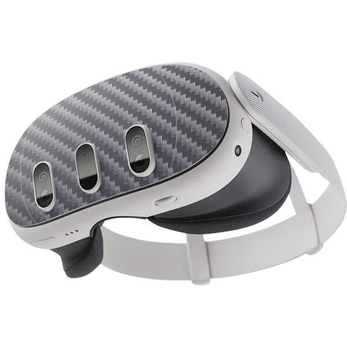 Silver Carbon Fiber Specialty Texture Material Meta Quest 3 Skin