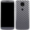Silver Carbon Fiber Specialty Texture Material Moto E5 Plus Skin