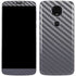 Silver Carbon Fiber Specialty Texture Material Moto E5 Plus Skin