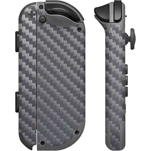 Silver Carbon Fiber Specialty Texture Material Nintendo Joy-Con (L/R) Controller Skin
