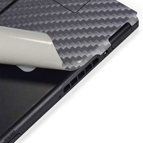 Silver Carbon Fiber Specialty Texture Material Nintendo Switch Bundle Skin