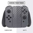 Silver Carbon Fiber Specialty Texture Material Nintendo Switch Bundle Skin