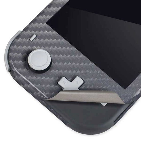 Silver Carbon Fiber Specialty Texture Material Nintendo Switch Lite Skin