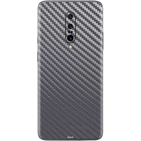 Silver Carbon Fiber Specialty Texture Material OnePlus 7 Pro Skin