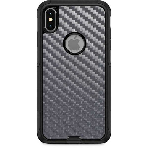 Silver Carbon Fiber Specialty Texture Material Otterbox Commuter iPhone Skin