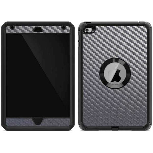 Silver Carbon Fiber Specialty Texture Material Otterbox Defender iPad Skin