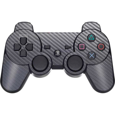 Silver Carbon Fiber Specialty Texture Material PS3 Dual Shock wireless controller Skin
