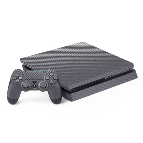 Silver Carbon Fiber Specialty Texture Material PS4 Slim Bundle Skin