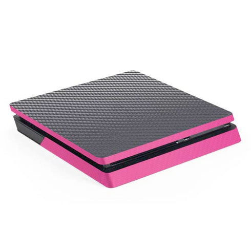 Silver Carbon Fiber Specialty Texture Material PS4 Slim Skin
