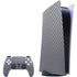 Silver Carbon Fiber Specialty Texture Material PS5 Digital Edition Bundle Skin