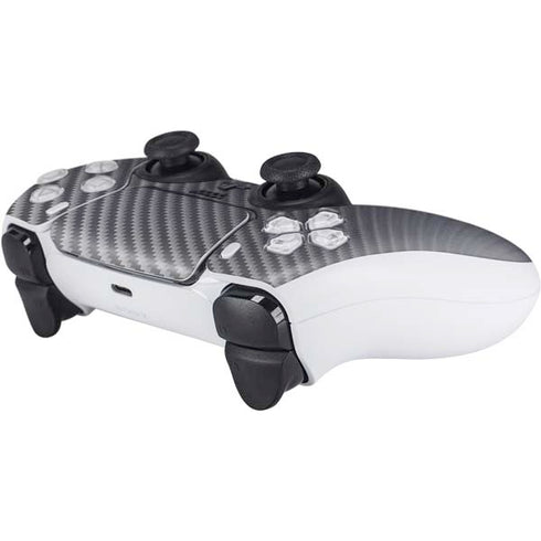Silver Carbon Fiber Specialty Texture Material PS5 Controller Skin