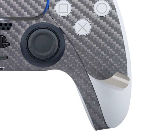 Silver Carbon Fiber Specialty Texture Material PS5 Controller Skin