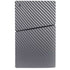 Silver Carbon Fiber Specialty Texture Material PS5 Slim Disk Console Skin