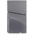 Silver Carbon Fiber Specialty Texture Material PS5 Slim Disk Console Skin