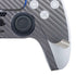Silver Carbon Fiber Specialty Texture Material PS5 Slim Digital Edition Bundle Skin