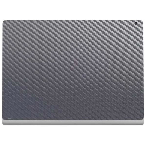 Silver Carbon Fiber Specialty Texture Material Surface Book 2 13.5in Skin