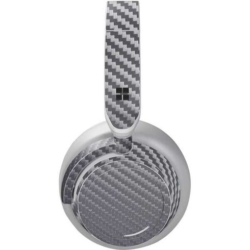 Silver Carbon Fiber Specialty Texture Material Surface Headphones Skin