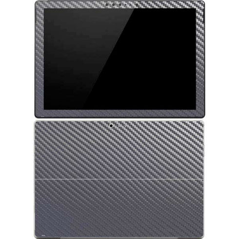 Silver Carbon Fiber Specialty Texture Material Surface Pro 4 Skin