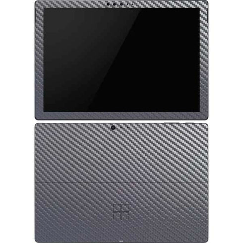 Silver Carbon Fiber Specialty Texture Material Surface Pro 6 Skin