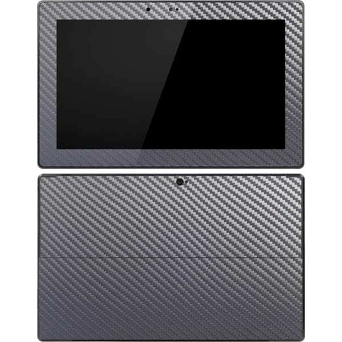 Silver Carbon Fiber Specialty Texture Material Surface Pro Tablet Skin