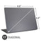 Silver Carbon Fiber Specialty Texture Material Universal Laptop 11in (8.8 x 6.2in) Skin