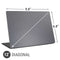 Silver Carbon Fiber Specialty Texture Material Universal Laptop 12in (9.8 x 6.8in) Skin