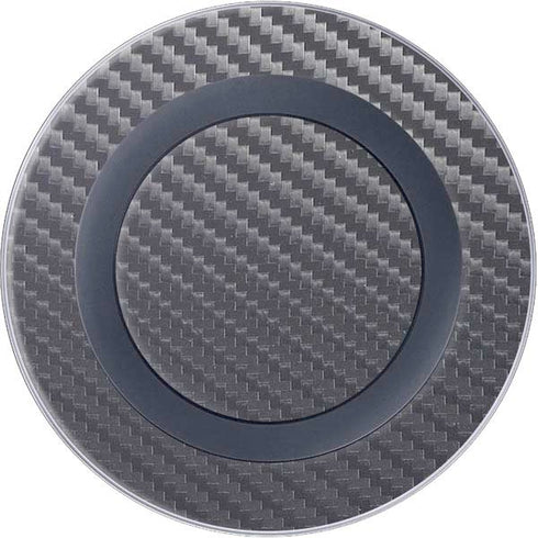 Silver Carbon Fiber Specialty Texture Material Wireless Charger Skin
