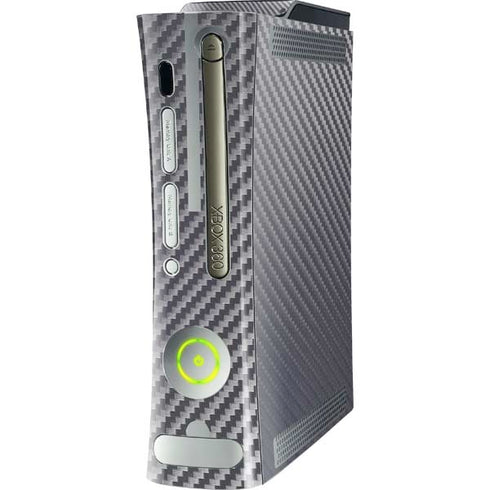 Silver Carbon Fiber Specialty Texture Material Xbox 360 (Includes HDD) Skin