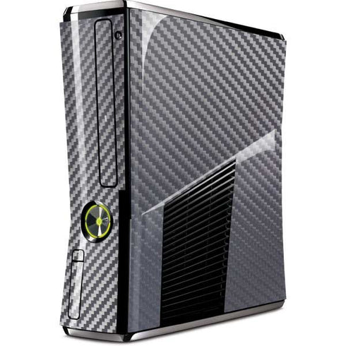 Silver Carbon Fiber Specialty Texture Material Xbox 360 Slim (2010) Skin