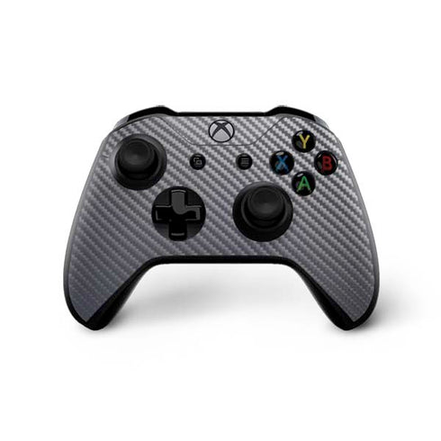 Silver Carbon Fiber Specialty Texture Material Xbox One X Controller Skin