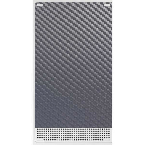 Silver Carbon Fiber Specialty Texture Material Xbox Series S Console Skin