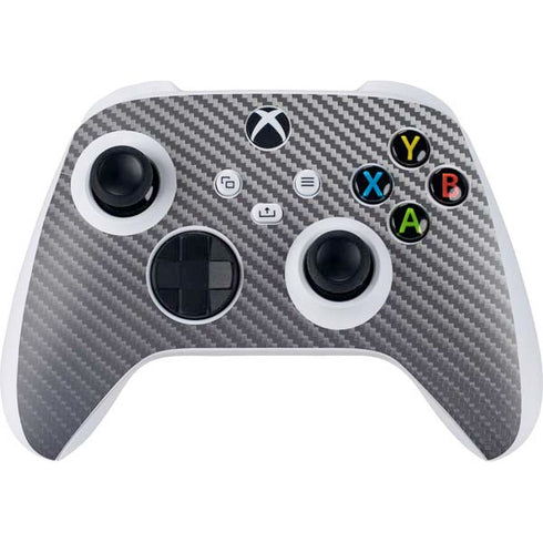 Silver Carbon Fiber Specialty Texture Material Xbox Series S Controller Skin