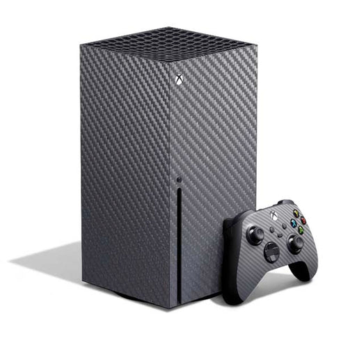 Silver Carbon Fiber Specialty Texture Material Xbox Series X Bundle Skin