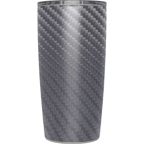 Silver Carbon Fiber Specialty Texture Material Yeti 20oz Tumbler Skin