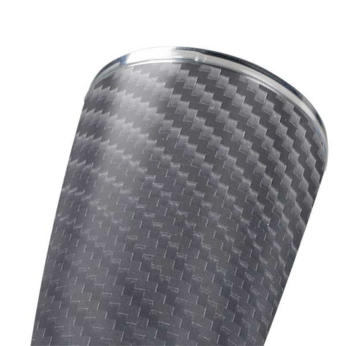 Silver Carbon Fiber Specialty Texture Material Yeti 20oz Tumbler Skin